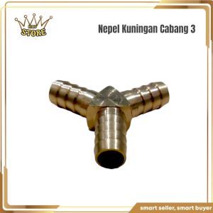 Nepel Sambungan Segitiga Gas LPG Cabang / Nepel Kuningan