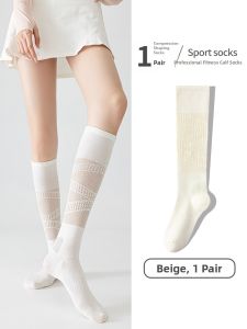 GUOQI | Anti-Slip Slimming Pressure Support Socks for Yoga and Pilates White