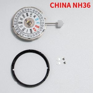 NH35 NH36 Automatic Mechanical Movement High Accuracy Mod Watch Replacement NH35A Date at 3:00 6.0 Oclock