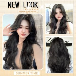 MONLEYTA | Móc nối tóc giả nữ dài xoăn tự nhiên vô hình tăng khối lượng tóc giả bộ tóc nối sóng lớn giả mèo nhân tạo