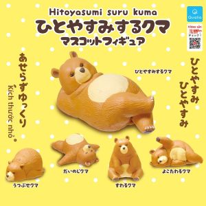 HULUXIONGDI | Cute Sleeping Bear Legs-crossed Desk Ornament