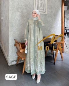 (9) MDLY ASITA  Baju Dress Gamis Wanita Muslimah Ashita Dress by Mdly.