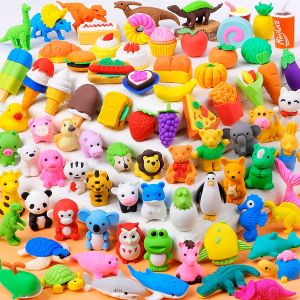 Adorable Creative Cartoon Eraser Animal Fruit Gift Box for Kindergarten and Primary School Students