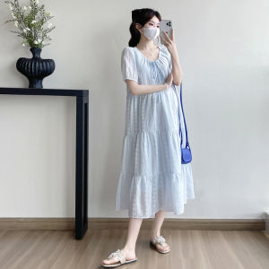 Đầm Dài Trung Bình Cho Bầu Giúp Gọn Người Mùa Hè