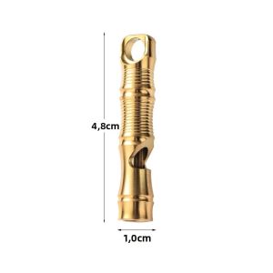 Hợp Kim Titan EDC Outdoor Light Tweeter Ống Đơn Còi Của Whistle Spot New Help Whistle Dành Cho Thể Thao Và Các Hoạt Động Ngoài Trời