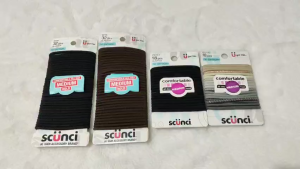 Scunci Hair Elastics - Durable Hair Ties for All Hair Types - Stylish Hair Accessories