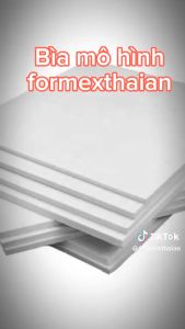 Bìa mô hình Formex A0 A1 A2 A3 A4 A5 (2mm 3mm 5mm 8mm 10mm) bìa foamfomic nguyên liệu làm mô hình hanmade kiến trúc