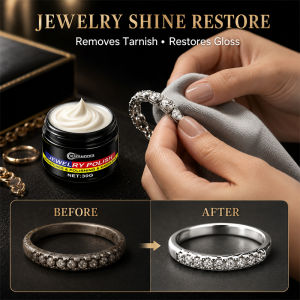 Fine Jewelry Polishing Paste for Gold and Silver Shine Restorer Cream for Rings Necklaces Bracelets and Daily Jewelry Care