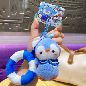 Creative Cartoon Plush Toy Swimming Penguin Keychain Bag Pendant Happy Little Penguin Soft Toy Festive Gift