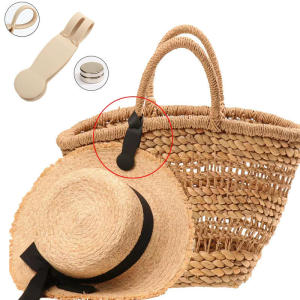 Travel Backpack Handbag Magnetic Cap Clip Portable Magnetic Anti-Lost Silicone Cap Clip Hand-Free Sun Hats Holder On Bag