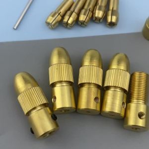 Mini Electric Drill Self-Tightening Chuck Small Drill Bit Holder Rotary Tool Brass Chuck for Woodworking