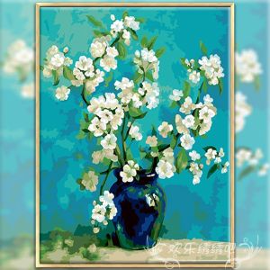 Van Gogh Flower Vase Cross Stitch 2025 New Modern Simple Bedroom Dining Room Line Embroidery Diamond Stitching Canvas Artwork