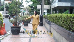 Seragam PNS Wanita Bawahan Celana Seragam Guru Wanita Model Saku Atas