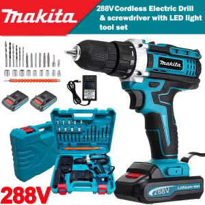 Cordless Drill Heavy Duty Brushless Original Electric Drill Cordless Impact Drill Power Tools Set On Sale Screwdriver Wireless Hammer Japan Made Heavy Duty Wireless Drill Full Set