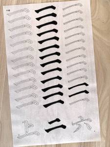 Yan Zhenqing Multistoried Pagoda Stele Red Brush Calligraphy Practice Paper Pure Brush Strokes Single Character Whole Text for Beginners And Adults