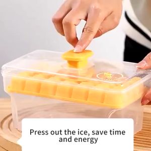 Multifunction Ice Lattice Ice Cube Tray With Lid 68 Grid Ice Cube Mold for Freezer Ice Cube Maker