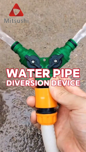 Mitsushi High-Quality Y-Type Garden Hose Splitter with Shut Off Valve Quick Connect Water Hose Connector for Outdoor Watering Systems