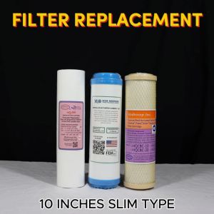 Water Filter 3 Stages 10" Slim Type Standard City Water Filter Replacement