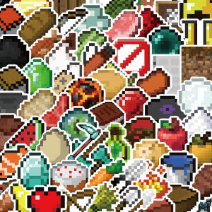140-Piece Minecraft Game Themed Stickers Stationery Luggage Note Decals PickJoy Brand Decorative Paper Products