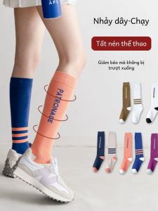 Will Liu Same Style Compression Stockings Skipping Rope Calf Muscle Energy Compression Socks Womens Sports Net Red Socks Running Fitness Stockings