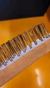 Tolsen Steel Copper Wire Brush [ONLINE EXCLUSIVE] (4 Lines  5 Lines) Wooden Handle