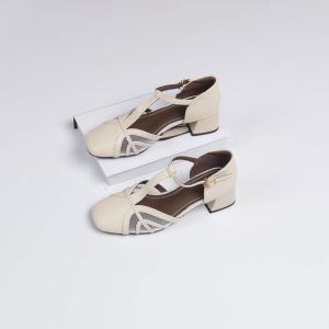 Lace-Up Square Toe Chunky Heel Summer Sandals