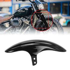Motorcycle Black Front Fender Mask Mud Guard Motorbike Splash Mudguard Fairing For Harley M8 Softail Street Bob FXBB/S 2018-2022