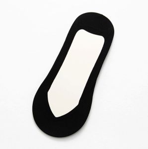 Spring and Summer Thin Ice Silk Non-Slip Invisible Socks V-Type Flats Fine Lines Ankle Socks Tight Color Ladies Sole