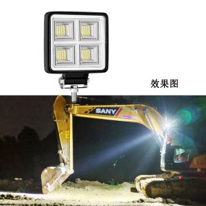 Super Bright LED Work Lights Rear View Hook Excavator Truck Spotlight Durable Anti-shock Universal 12V 24V Heavy Duty Off-Road Lights