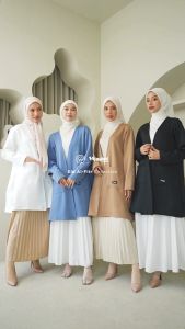 [NEW SERIES] Hijacket Dayana - Outer Muslimah Panjang bahan Scuba - Outfit hari raya | Kondangan korean style