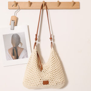 Hand Crocheted Cotton Big Capacity Bag