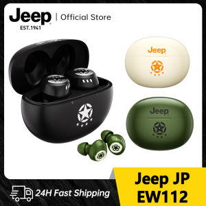 Jeep EW112 Bluetooth 5.4 Earphone TWS Wireless Headphones HIFI HD IPX5 waterproof Headset Single Microphone ENC Sports Headset Suitable for Xiaomi/Apple/Samsung/Huawei