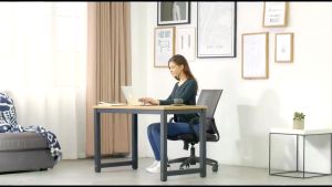 Strengthened Thickened Computer Table Steel-Wooden Office Desk Sturdy Study Desk Laptop Table