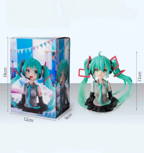 Bandai | Hatsune Miku Bust Kasane Teto Chokonose Figure Anime Otaku Collectible PVC Kawaii Cute Model Toys Desktop Ornament Birthday Gift