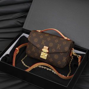 Candle Knock Luxury Leather Shoulder Bag Womens Crossbody Bag Stylish Floral Print High Quality Soft Leather Handbag
