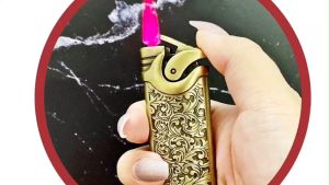 BẬT LỬA KHÒ HOA VĂN ĐỒNG NỔI ( LỬA ĐỎ )