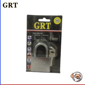 Kunci gembok GRT ukuran 50mm leher pendek model terbaru