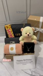 [H.Dom] Hampers Hijab Kado Gift Box Hadiah Ulang Tahun Cewek Kerudung Jilbab Gift Box Birthday