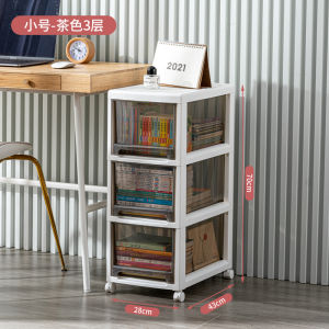 Transparent Multi-layer Drawer-style Book Storage Box Student Textbook Organizer Dormitory Plastic Storage Box Desk Organizer