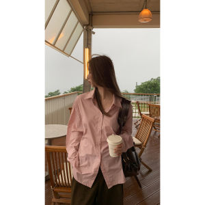 Elegant Pink Chic Womens Shirt