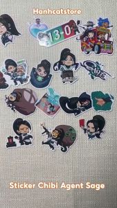 Sticker Valorant - Hình dán Agent Sage (set 20 hình)