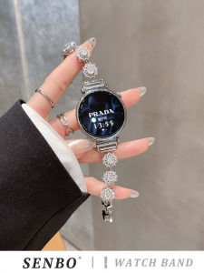 Suitable for Huawei GT5 Strap GT4 Smart Watch Watch4pro Ice Flowers Rhinestone Watch3pro Metal GT3 Female Summer Pro New Womens Clothes Classy Female 41mm Fashion 46 Summer