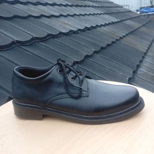 POWELL sepatu formal pria 100% kulit sol dijahit sepatu kantor pria model tali bahan kulit