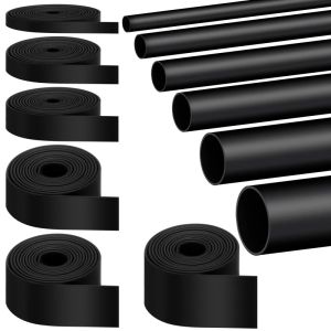 3/5/8M Black with Glue Heat Shrink Tube Dual Wall Tubing 1.6 ~ 50mm Diameter Polyolefin Insulated Adhesive Lined Shrink
