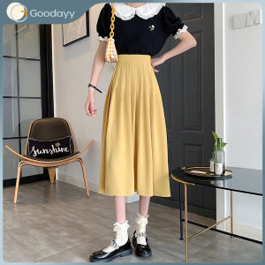 Plus Size A-Line Skirt Pleated Skirt Medium Length Summer French Style High Waist Slim Female Chic Skirt