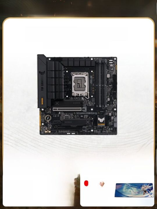 แผงวงจรพื้นฐาน Asus TUF GAMING B760M-PLUS WIFI D4 M-ATX DDR4 LGA1700 แผงวงจรพื้นฐานแบบมี Wi-Fi รองรับการ์ดจอได้สองชิ้น