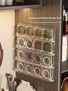AOQILA | Transparent Acrylic Multi-layer Wall Mount Bracelet Storage Display Case