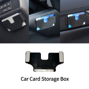 Newest Car Mounted Card Holder Voucher Storage Box Car Refueling High-Speed Card Slot Card Holder Creative Utensils Auto Storage