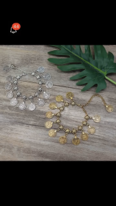 【READY STOCK】Gold Anklets Tassel Bracelet/Rhinestone Foot Jewelry/Women/Bohemian Ethnic Style/Gypsy Beach Ankle Chain