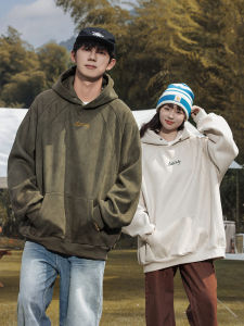 Woodsoon Mens Hoodie Sweater Spring and Autumn Japanese Fashion Brand Casual Youth Long Sleeve Pullover Top Mens Coat